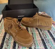 SPERRY x REBECCA MINKOFF Women's Fringe Suede Chukka Boot Size 5