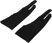 3pcs Art Gloves Anti-mishandling Gloves Two Fingers Gloves Reducing Friction Glove Paper Sketching Gloves Graphics Drawing Glove Graphics Glove Artist Gloves Painting Glove