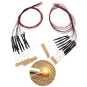 10x 20cm t0603wm pre-soldered micro 0.1mm copper wired white smd led 0603 J-va
