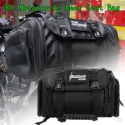 20L Motorcycle Tail Bag Travel Luggage Bags Waterproof Rear Rack Trunk Bag Black