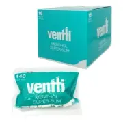 Ventti Menthol Super Slim 140 Filter Tip bag x 16 pack green box (2240 tips)