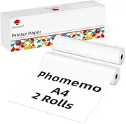 Phomemo M832 Thermal Paper 2 Rolls, A4 Thermal Printer Paper, Multipurpose Thermal Paper Compatible with M832 M835 M834 M833 and Other Letter Portable Printer