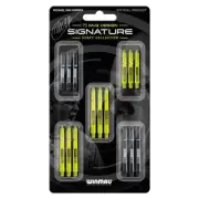 Winmau MvG Van Gerwen Nylon Stems, Strong & Medium Dart Shafts (5 Sets)