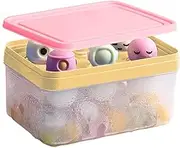 Ice Cream Mold - Ice Snack Maker with Lid and Container | Easy Release Mould, Double Layer Bin for Home Kitchen Freezer Dessert Picnic Camping