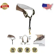Comfortable Leather Saxophone Neck Strap with Metal Snap Hook - Adjustable Fit