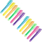 jojofuny 2sets Colored Markers Cute Highlighters Assorted Highlighters Pens Fine Highlighter Pens Pastel School Supplies Scrapbook Marker Water Based Highlighters Multicolored Art 6pcs*2