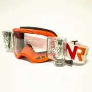 Rip N Roll Colossus WVS Roll Off Motocross MX Goggles With 43mm Films - Orange