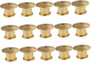 [OHPHCALL] 15pcs Flat Head Buckle Cap Jewelry Locking Pin Brooch Locking Clasp Pin Backs Locking Pin Locks Glamping Accessories Pin Backs Keepers for Bag Alloy Butterfly Buckle Jewelry Buckle