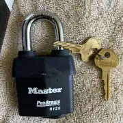 Master Lock 6125 Pro Series Padlock. KD 1-1/2” Shackle New In Original Box