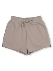 Girls Terry Short 12 BROWN AS SWATCH (PLAIN)