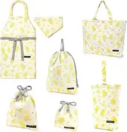 COLORFUL CANDY STYLE NT506400 Kindergarten Entrance 6-Piece Set, Water Repellent Type, Lesson Bag, Quilting, Gusset, Shoe Case, Drawstring Clothes, Gymnastics Clothes, Lunch Bag, Cup Bag, Small Items,