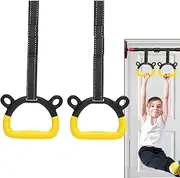 Shenrongtong Pull up Rings, Portable Trapeze Bar Rings for Exercising, Professional Pull up Assistance, Strength Training Equipment for Indoor and outdoor Pull-up Bars