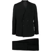 [Eraldo] Eraldo Peak-lapel Wool Double-breasted Suit 50 IT BLACK