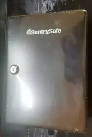 Sealed Wallmount SentrySafe Key Box, Black With Keys And Pack Of Red Key Hangers