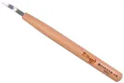 Michihamono Naginata 6mm Concave Skewed Chisel Wood Carving Woodworking Knife