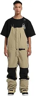[GSOU SNOW] Womens Snow Bib Pants Mens Snowboard Ski Overalls Adjustable Outdoor Waterproof