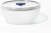 Anyday Microwave Cookware Extra Large Dish, Microwave Rice Cooker Steamer, Dishwasher & Oven Safe, Microwave-Safe Glass, Food Storage, Blueberry