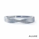 A-LUXE 亞立詩鑽石 18K金情侶結婚戒指-女戒