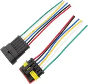 ASAKKURA 1set Way Electrical Connector Socket Kit for Car and Use with Wire Male and Female Crimp Terminals for Secure Installation