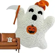Ghost Stuffed Animal - Halloween Cuddle Pillow Ghost,Ghost Spooky Pillows, Cute Ghost Decorative Pillow for Halloween Sofa Bed Holiday Party Decorations
