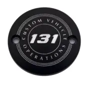 CUSTOM ENGRAVING Timer Cover Black 131 CVO 131-09-63BG