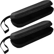 MOLUCKFU 2pcs Earphone Storage Case Lightweight Portable Headphone Bag for Travel Accessories Multi Functional Organizer for Data Cables and Media Players Stylish Design for Outdoor Use