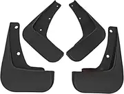 4X Car Front Rear Mud Flaps ，Compatible for Mitsubishi Lancer 2009 2010 2011 w/Side Shirt Splash Guards Fender Mudguard Wheel Styling