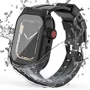 Apple Watch Series 9 8 7 45mm case Waterproof,Full-Body Case with Built-in Screen Protector, Rugged Cover for iWatch S9/S8/S7 45mm…