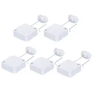 Retractable Remote Control Arc Terminal Lock,for TV,Cable Lock 5pcs White 59.06"