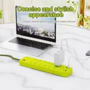 OMNIBAR 6 Ft Power Strip Surge Protector - 12 Outlets 4 USB Ports (3 USB A),