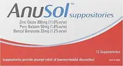 Anusol Haemorrhoidal Suppositories, Pack of 12