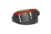 Jeff Banks Men's Slim-line Reversible 100% Leather Fromal Belt Tan Black Size 44