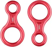Azarxis 35 KN Climbing Rescue Figure 8 Descender Rigging Plate Heavy Duty & Large & High Strength Rappel Device Equipment for Rappelling, Belaying, Tree Climbing, Aerial Silks Rigging