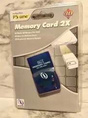New Sealed 3D Performance Memory Card 2X for Sonly Playstation PS1 30 Blocks