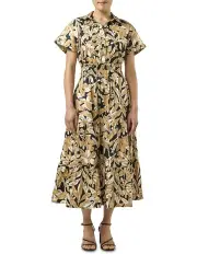[Stella] Cross Collared Dress in Multi