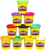Play-Doh Bulk 10-Pack Case of Assorted Colors, Christmas Stocking Stuffers, Par