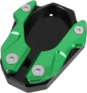 Kickstand Enlarger Pad Foot Side Parking Stand Extension Plate Replacement for Kawasaki Ninja ZX-4RR ZX-4R 2023+/ for Z400 Ninja 400 500 Z400 Z500 ZX-25R/SE(Green)