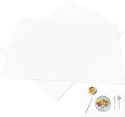2PCS Translucent Silicone Mats,15.7”x11.8” Silicone Mats for Crafts, Translucent,Non-Slip Heat Resistant, Clear Countertop Protector Mat Silicone Placemats Multipurpose Table Placemats for Pastry Mat