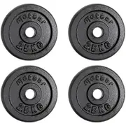 METEOR 2.5kgx4 Black Cast Iron Standard Weight Plates