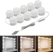 10 LED Kit Bulbs Vanity Light Dimmable Lamp Hollywood Make Up Mirror Lights