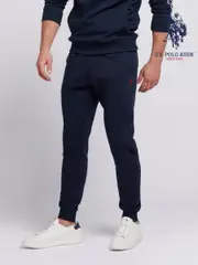 U.S. Polo Assn. Blue Mens Classic Fit Double Horsemen Joggers (B82324) | $115