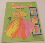 Vintage 1978 Whitman Fashion Photo Barbie & PJ Paper Dolls Book Uncut