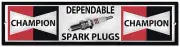 CHAMPION SPARK PLUGS METAL SIGN,RETRO,GARAGE METAL SIGN,WORKSHOP SIGN