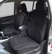 Neoprene Seat Covers Black Waterproof For Mitsubishi Triton Dual Cab MQ MR ML MN