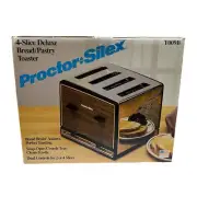 Vintage Proctor Silex Deluxe 4 Slice Bread Pastry Toaster Dual Control T009B USA