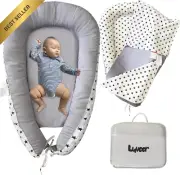 Baby Lounger Newborn Nest Blanket Mat 3in1 Portable Cot Travel Gift