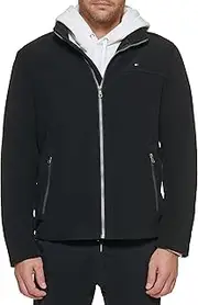 Tommy Hilfiger Men's Lightweight Breathable Waterproof Hooded Rain Jacket