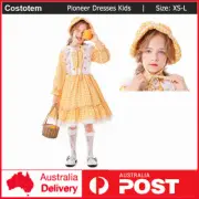 Pioneer Olden Days Costume Pilgrim Frontier Colonial Victorian Book Week Kids