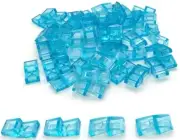Lego 50 New Trans-Light Blue Slope Sloped Curved 2 x 1 x 2/3 Parts