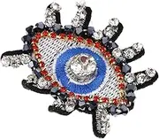 KOCKSHION Decorative Cartoon Eye Rhinestone Applique Patch DIY Sew Costume Accessory for Clothes Bags and Hats Durable Craft Supplies for Personalization